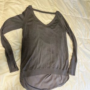 Lululemon dance sweater with open back size 6